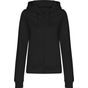 AWDis Just Hoods Women's college Zoodie deep_black