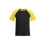 Promodoro Men´s Raglan T black/gold