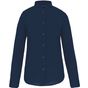 Kariban Chemise col mao manches longues femme navy