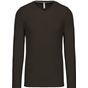 Kariban T-shirt col V manches longues dark_khaki