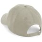 Beechfield Casquette à 5 panneaux en coton biologique pierre