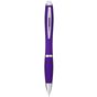Bullet Nash - Stylo bille avec corps et grip colorés violet