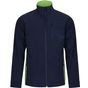 Velilla Blouson softshell bicolore navy/lime