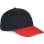K-up Casquette - 6 panneaux navy/red