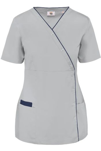 Image produit Blouse polycoton avec boutons-pression femme