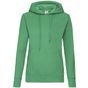 fruit of the loom Classic Hooded Sweat Lady-Fit vert_kelly