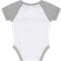 Larkwood Short Sleeved Baseball Bodysuit heather_grey/white