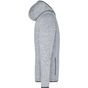 James&Nicholson Men's Knitted Fleece Hoody light_melange/carbon