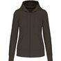 Kariban Sweat-shirt à capuche écoresponsable à fermeture zippée femme dark_grey