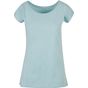 Build Your Brand Basic Ladies Wide Neck Tee ocean_blue