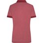 James&Nicholson Ladies´ Heather Polo wine_melange/wine