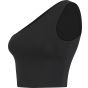 SF Clothing Women´s one shoulder top black