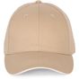 K-up Casquette avec sandwich contrasté - 6 panneaux beige/white