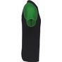 Kariban Polo Baseball black/l.g./green