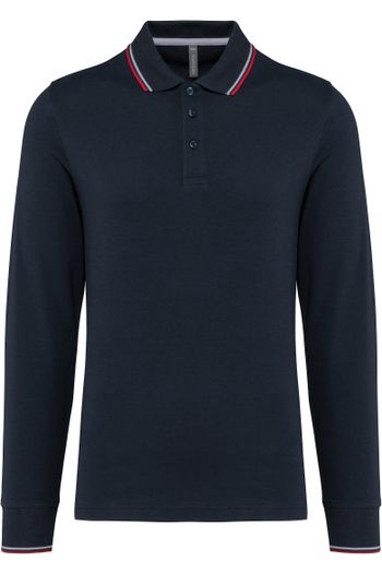 Image produit Polo maille piquée manches longues homme