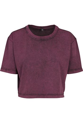 Image produit Ladies Acid Washed Cropped Tee