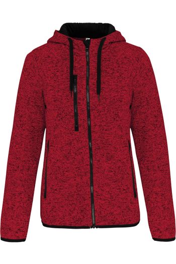 Image produit Veste capuche chinée femme