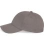 K-up Casquette en coton bio - 6 panneaux metal_grey