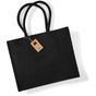 Westford Mill Sac de courses classique en toile de jute black/black
