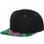 flexfit Hawaiian Snapback black/aqua