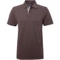 Asquith & Fox Polo contrasté coupe classique homme charcoal/heather_grey