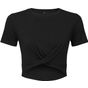 TriDri Crop-top torsadé femme Tridri® black