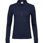 Tee Jays Ladies Luxury LS Stretch Polo navy