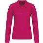 Kariban Polo piqué manches longues femme  fuchsia
