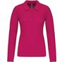 kariban Polo piqué manches longues femme  fuchsia