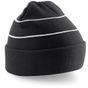 Beechfield Bonnet en tricot à visibilité renforcée black