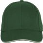 K-up Casquette Baseball avec sandwich - 6 panneaux forest_green/beige
