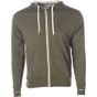 Independent Unisex Midweight French Terry Zip Hood olive_heather
