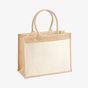 westfordmill Sac de courses en jute avec poche en coton