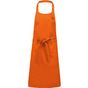 Kariban Tablier coton sans poche orange