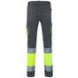 Velilla Pantalon stretch bicolore grey/fluo_yellow