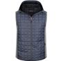 James&Nicholson Men´s Knitted Hybrid Vest light_melange/anthracite_melange