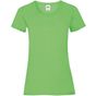 fruit of the loom Tee-shirt femme Valueweight lime