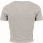 Build Your Brand Ladies Cropped Tee grey