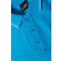 James&Nicholson Mens Polo turquoise/white