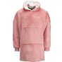 Ribbon The Ribbon - Sweat à capuche en sherpa, réversible, confortable et oversize pink