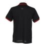 kustom kit Tipped Piqué Poloshirt black/red