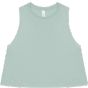 Bella Women's racerback cropped tank heather_dusty_blue