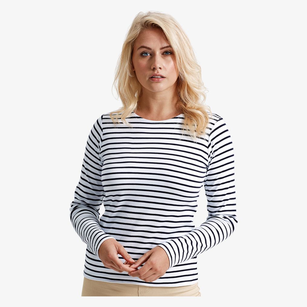 Asquith & Fox Asquith & Fox Men's Marinière Coastal Long Sleeve Tee