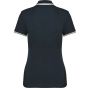 Kariban Polo femme manches courtes à liserés contrastés navy/white