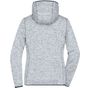 James&Nicholson Ladies' Knitted Fleece Hoody light_melange/carbon