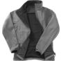 Result Mens printable softshell with recycled fleece inner charcoal/black
