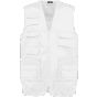 WK Designed To Work Gilet polycoton multipoches doublé unisexe white