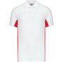 Kariban Polo bicolore FLAG Kariban white/red