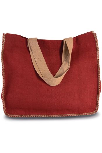 Image produit Sac en jute avec coutures contrastées