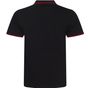 AWDis Just Polos Stretch tipped polo black/red